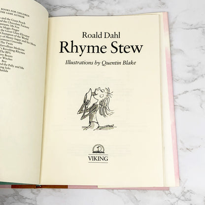 Rhyme Stew by Roald Dahl [U.S. FIRST EDITION • FIRST PRINTING] 1990 • Viking