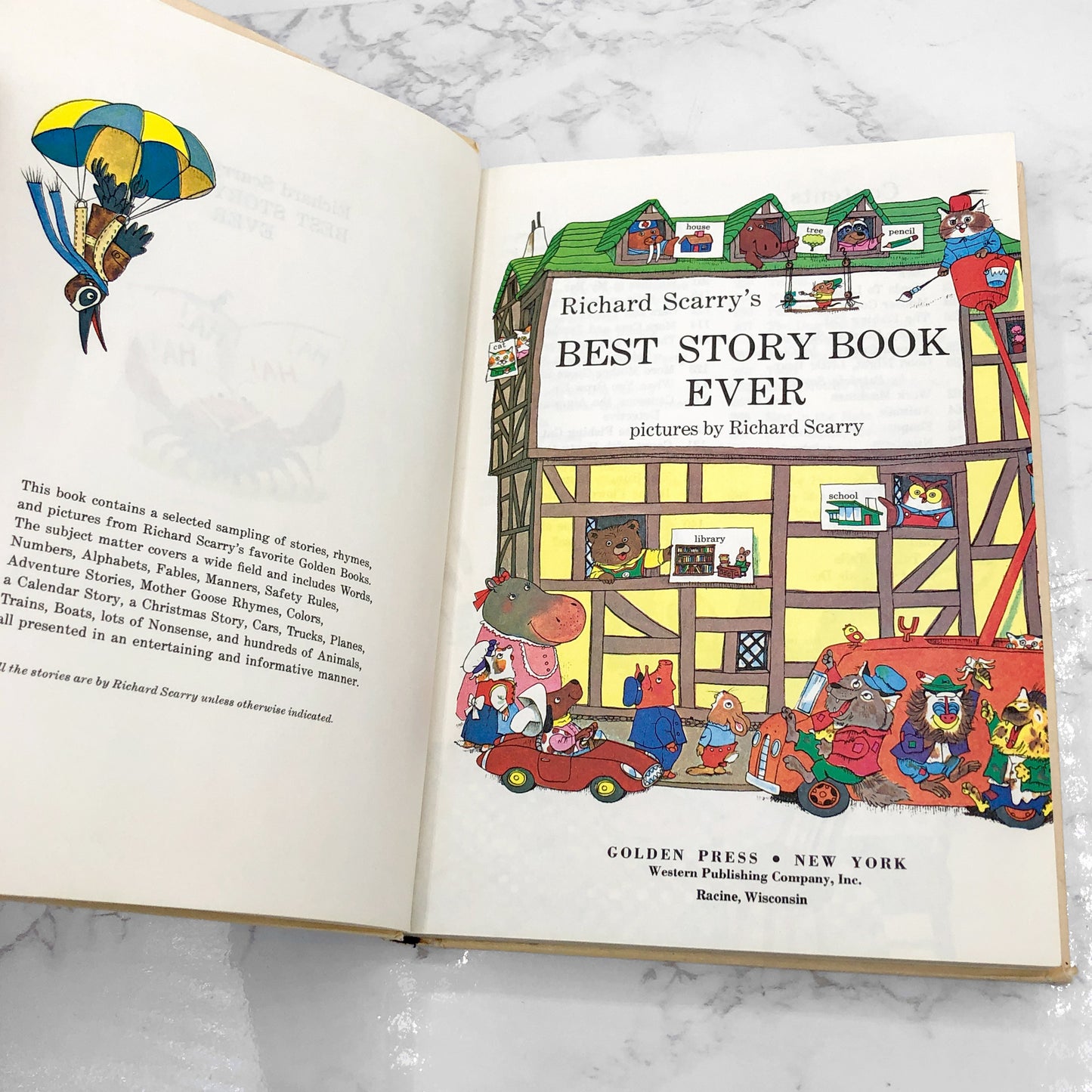 Richard Scarry's Best Story Book Ever [FIRST EDITION ANTHOLOGY] 1968 • Golden Press