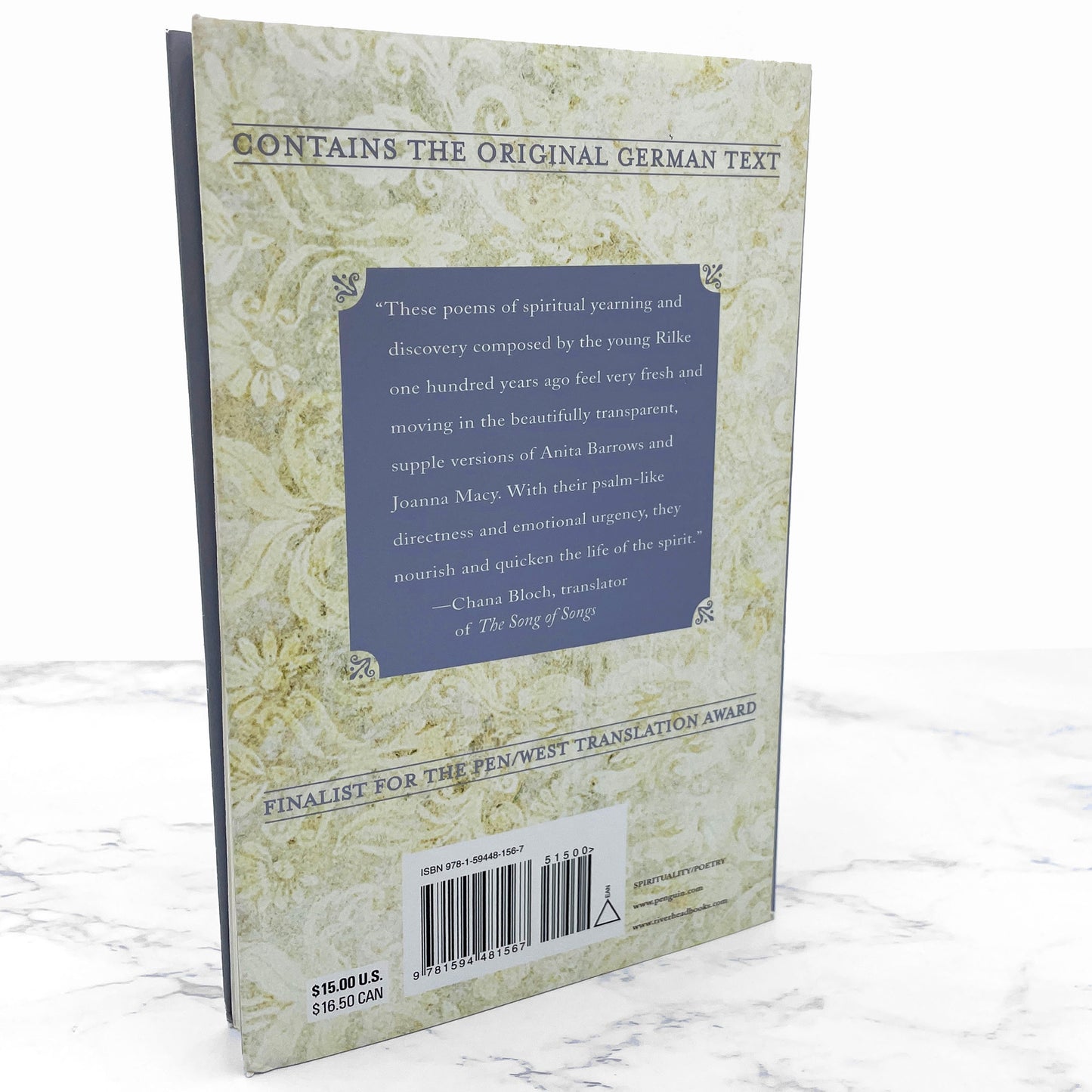 Rilke's Book of Hours: Love Poems to God by Rainer Maria Rilke [REVISED TRADE PAPERBACK] 2005 • Riverhead Books