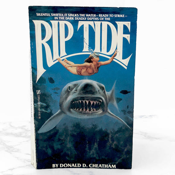 Rip Tide by Donald D. Cheatham [FIRST EDITION • FIRST PRINTING] 1984 • Zebra Horror • Mega Rare