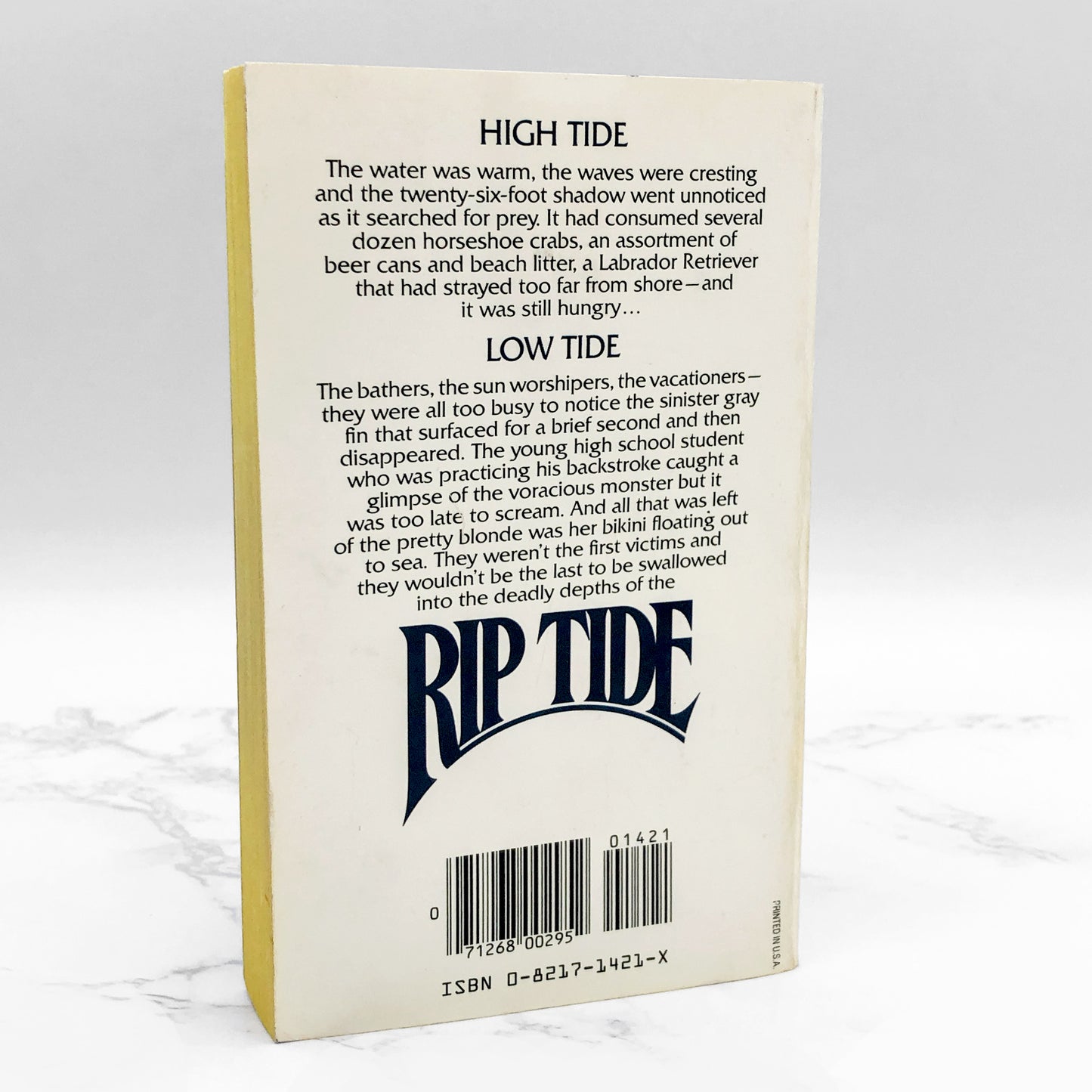 Rip Tide by Donald D. Cheatham [FIRST EDITION • FIRST PRINTING] 1984 • Zebra Horror • Mega Rare