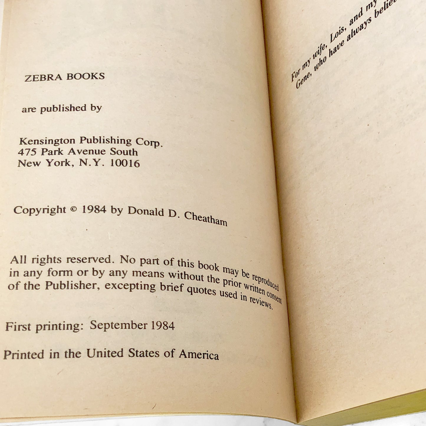 Rip Tide by Donald D. Cheatham [FIRST EDITION • FIRST PRINTING] 1984 • Zebra Horror • Mega Rare