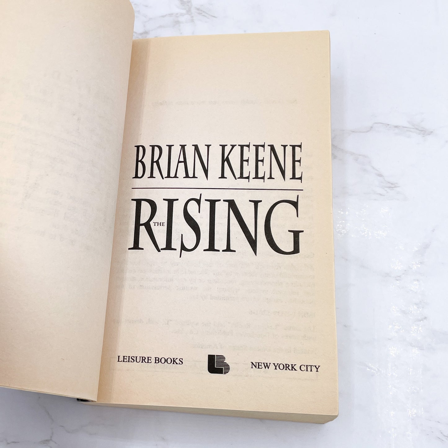 The Rising by Brian Keene [FIRST PAPERBACK PRINTING] 2004 • Leisure Horror