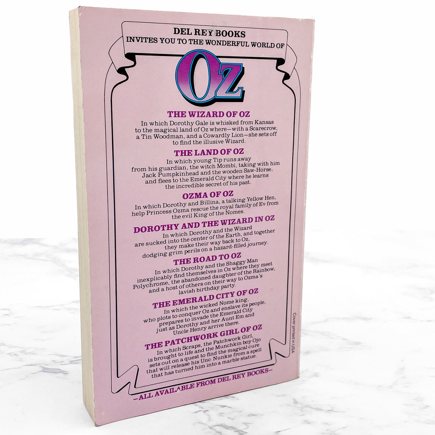 The Road to Oz by L. Frank Baum [1979 PAPERBACK] • 1st Del-Rey Printing! • Oz #5