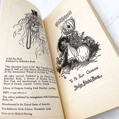 The Road to Oz by L. Frank Baum [1979 PAPERBACK] • 1st Del-Rey Printing! • Oz #5