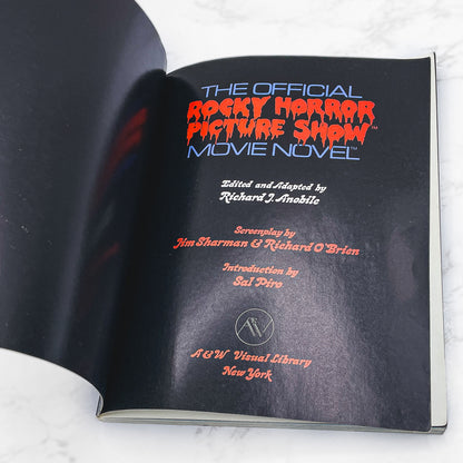 The Official Rocky Horror Picture Show Movie Novel by Richard J. Anobile [FIRST EDITION PAPERBACK] 1980 • A&W