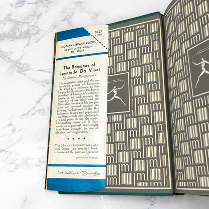 The Romance of Leonardo da Vinci by Dmitry Merezhkovsky [ANTIQUE HARDCOVER] 1928 • The Modern Library