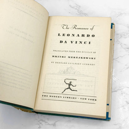 The Romance of Leonardo da Vinci by Dmitry Merezhkovsky [ANTIQUE HARDCOVER] 1928 • The Modern Library