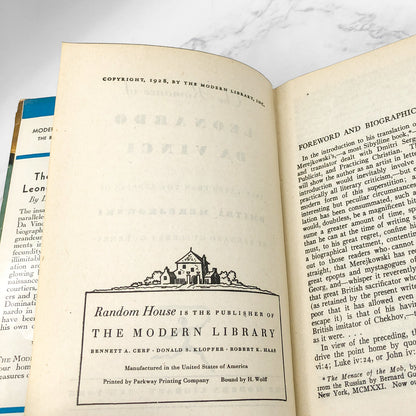 The Romance of Leonardo da Vinci by Dmitry Merezhkovsky [ANTIQUE HARDCOVER] 1928 • The Modern Library