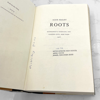 Roots: The Saga of an American Family by Alex Haley [FIRST EDITION • FIRST PRINTING] 1976 • Doubleday