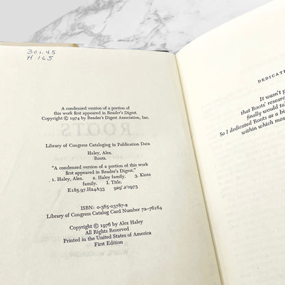 Roots: The Saga of an American Family by Alex Haley [FIRST EDITION • FIRST PRINTING] 1976 • Doubleday