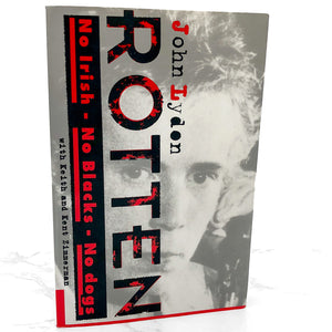 ROTTEN by John Lydon [FIRST PAPERBACK EDITION] 1995 • Picador