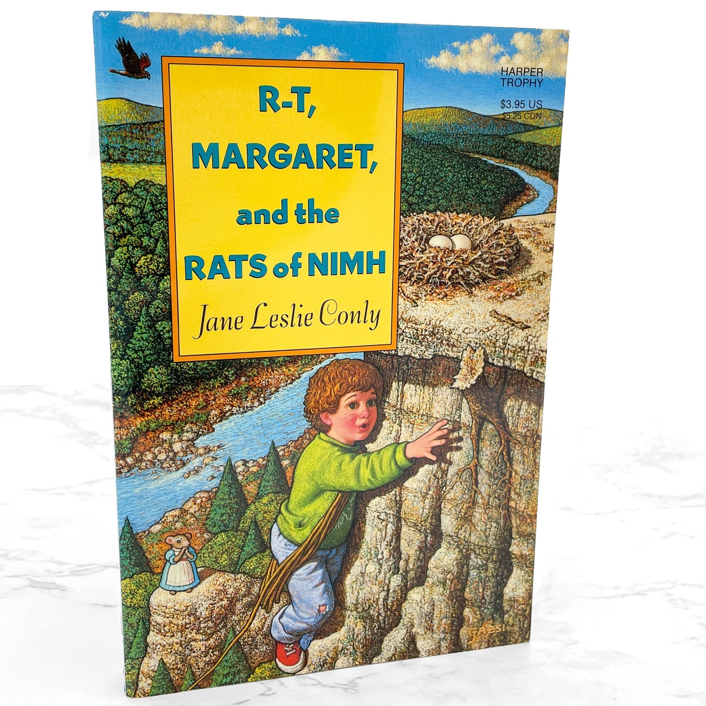 R-T, Margaret and the Rats of NIMH by Jane Leslie Conly [FIRST PAPERBACK PRINTING] 1991 • Harper