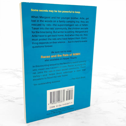 R-T, Margaret and the Rats of NIMH by Jane Leslie Conly [FIRST PAPERBACK PRINTING] 1991 • Harper