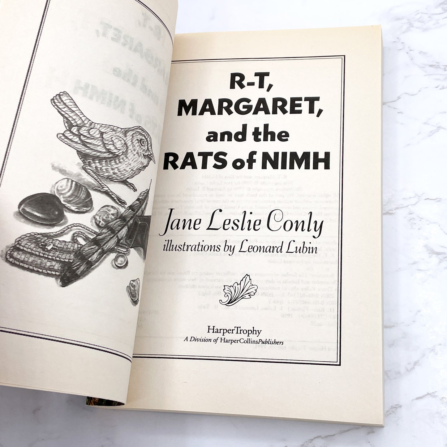 R-T, Margaret and the Rats of NIMH by Jane Leslie Conly [FIRST PAPERBACK PRINTING] 1991 • Harper