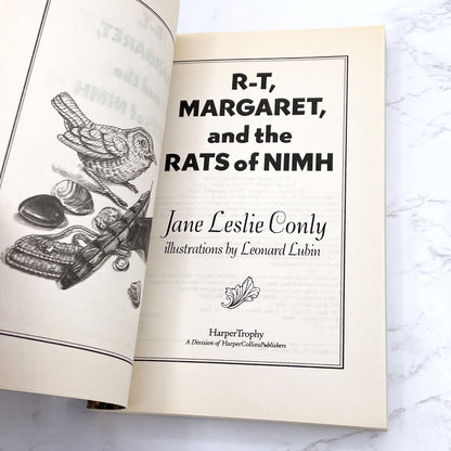 R-T, Margaret and the Rats of NIMH by Jane Leslie Conly [FIRST PAPERBACK PRINTING] 1991 • Harper