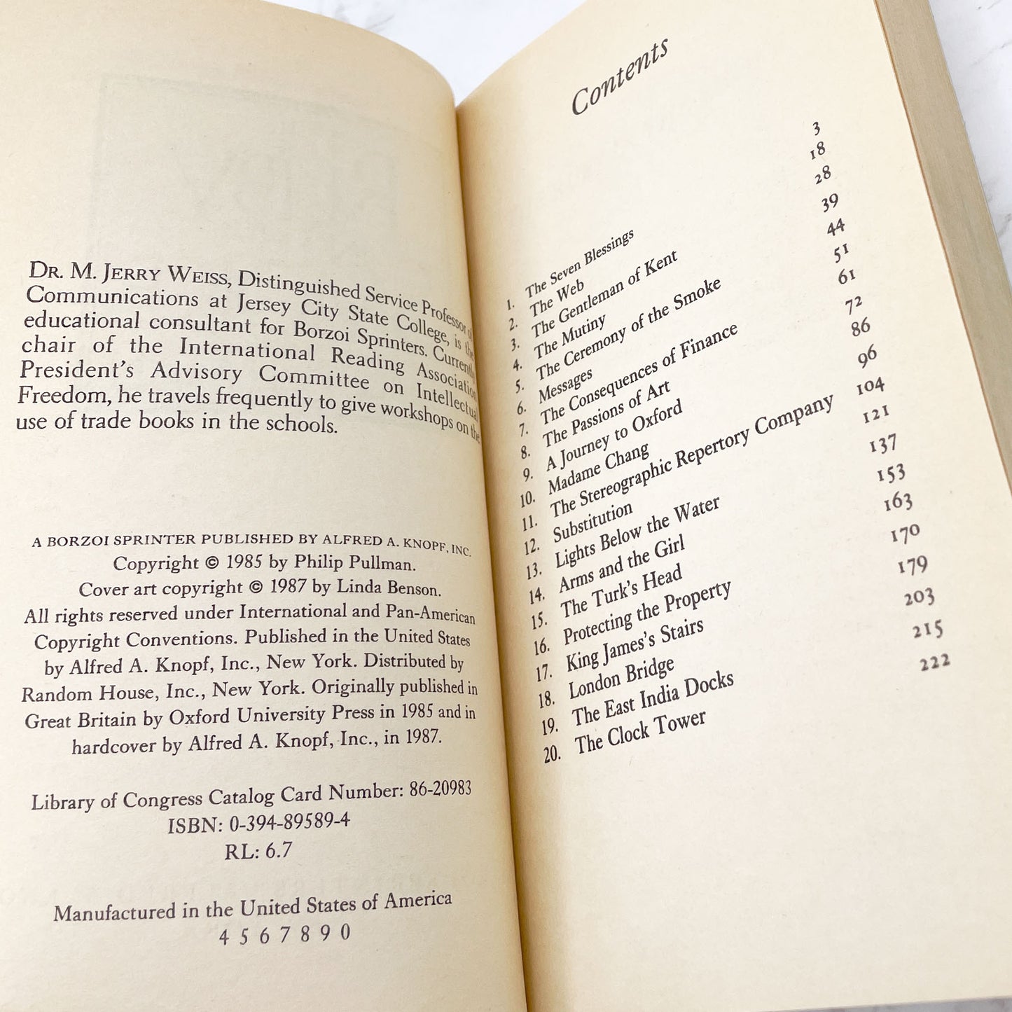 The Ruby in the Smoke by Philip Pullman [FIRST PAPERBACK EDITION] 1987 • Borzoi • Sally Lockhart #1