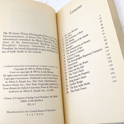The Ruby in the Smoke by Philip Pullman [FIRST PAPERBACK EDITION] 1987 • Borzoi • Sally Lockhart #1