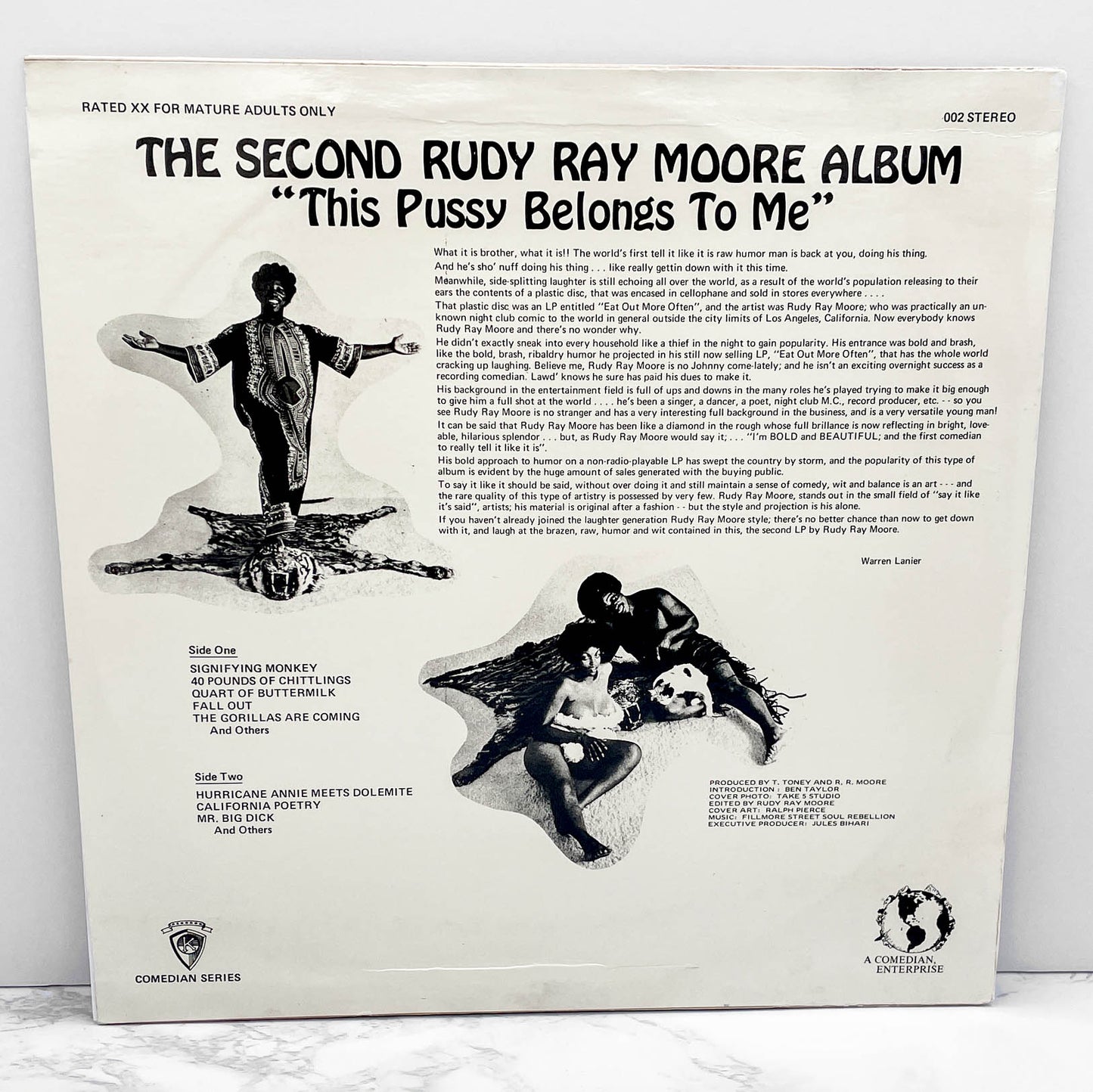 Rudy Ray Moore - The Second Rudy Ray Moore Album [VINYL LP] 1970 • Re-Issue • Kent Comedy