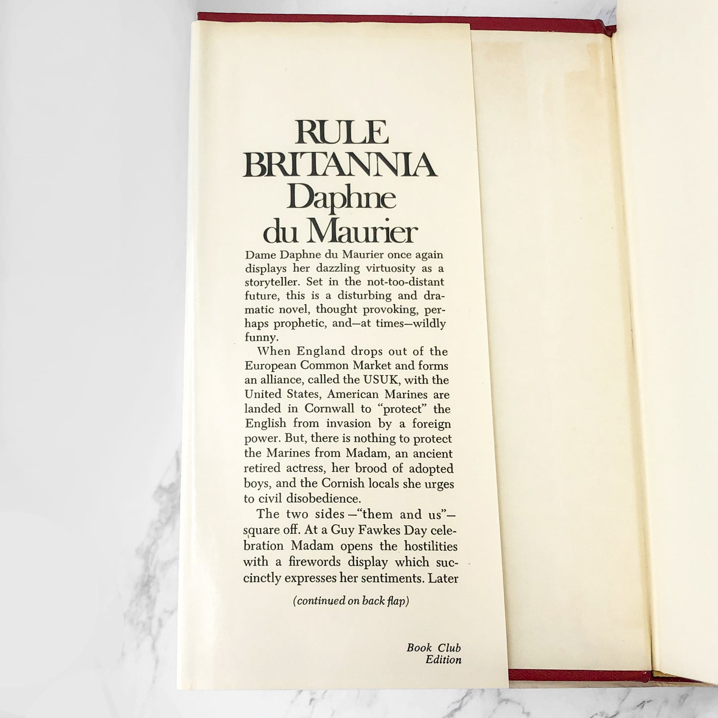 Rule Britannia by Daphne du Maurier [1972 HARDCOVER] • Doubleday