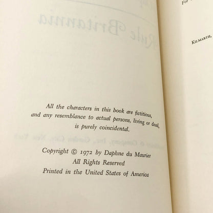 Rule Britannia by Daphne du Maurier [1972 HARDCOVER] • Doubleday