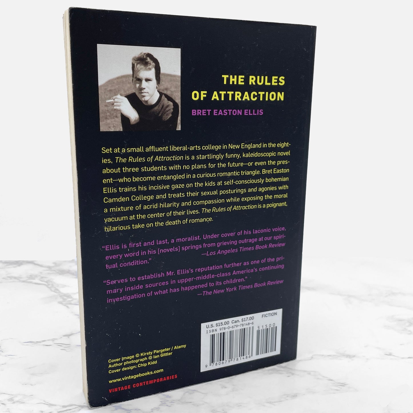 The Rules of Attraction by Bret Easton Ellis [TRADE PAPERBACK] 1998 • Vintage Contemporaries
