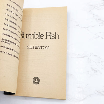 Rumble Fish by S.E. Hinton [MOVIE TIE-IN PAPERBACK] 1983 • Laurel-Leaf