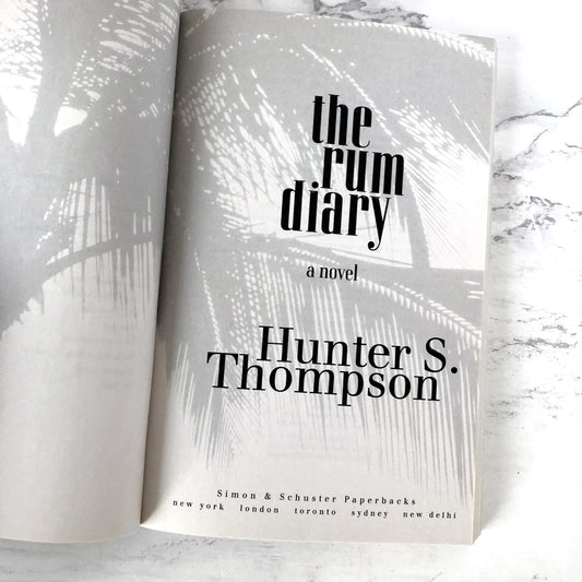The Rum Diary by Hunter S. Thompson [TRADE PAPERBACK] 2011 • Movie Tie-in!