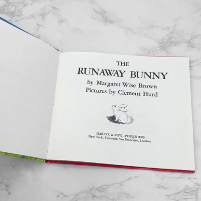 The Runaway Bunny by Margaret Wise Brown & Clement Hurd [HARDCOVER RE-PRINT] 1972 • Harper & Row