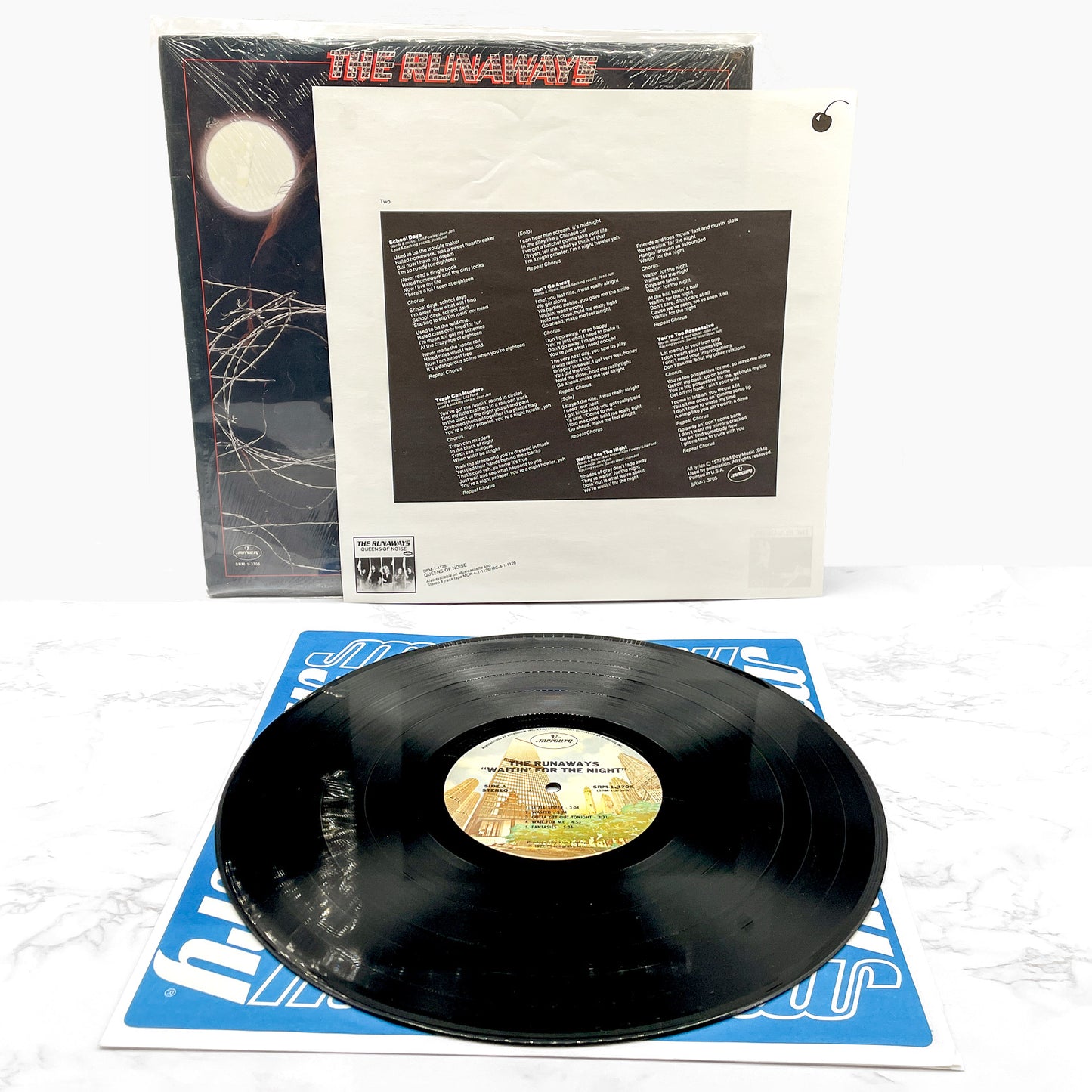 The Runaways ‎– Waitin' For The Night [VINYL LP] 1977 • Original First Pressing in Shrink! • Mercury