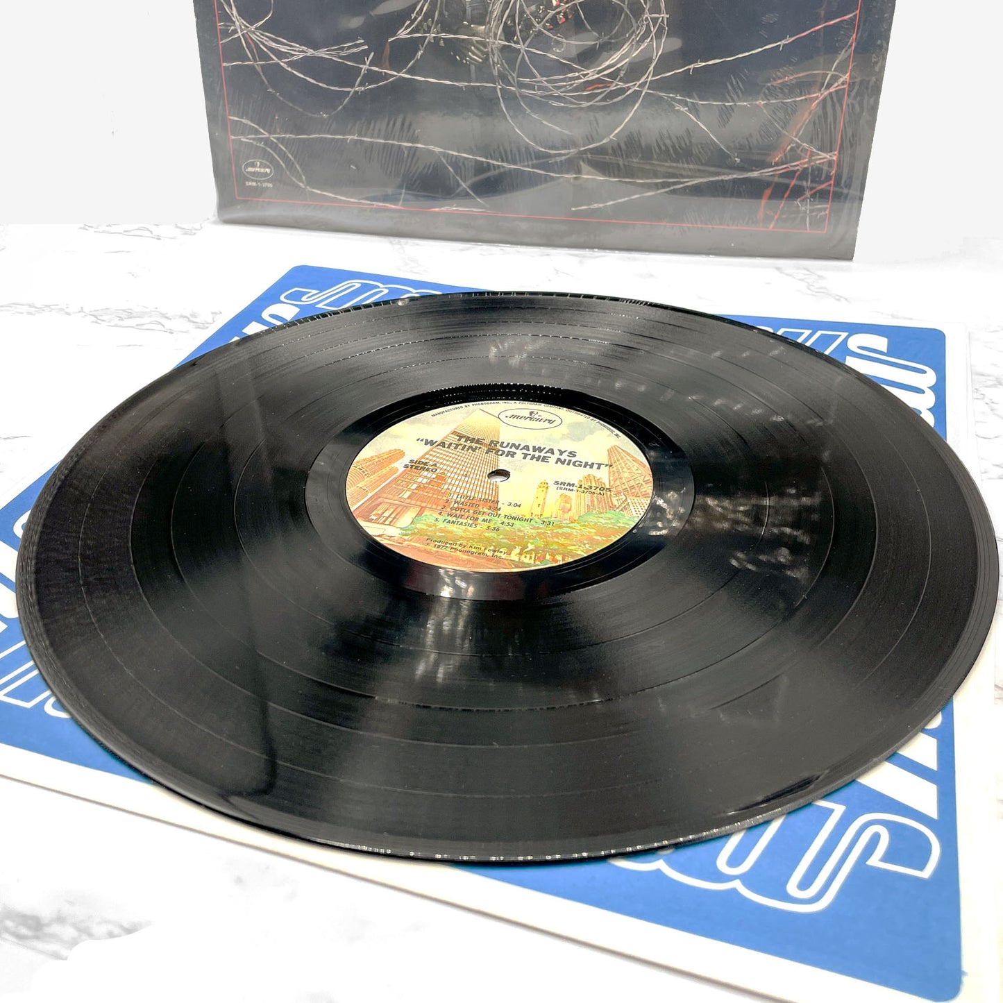 The Runaways ‎– Waitin' For The Night [VINYL LP] 1977 • Original First Pressing in Shrink! • Mercury