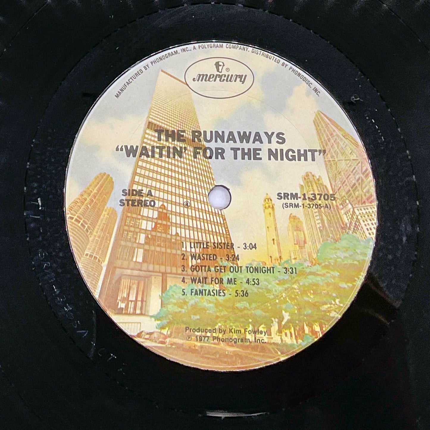 The Runaways ‎– Waitin' For The Night [VINYL LP] 1977 • Original First Pressing in Shrink! • Mercury