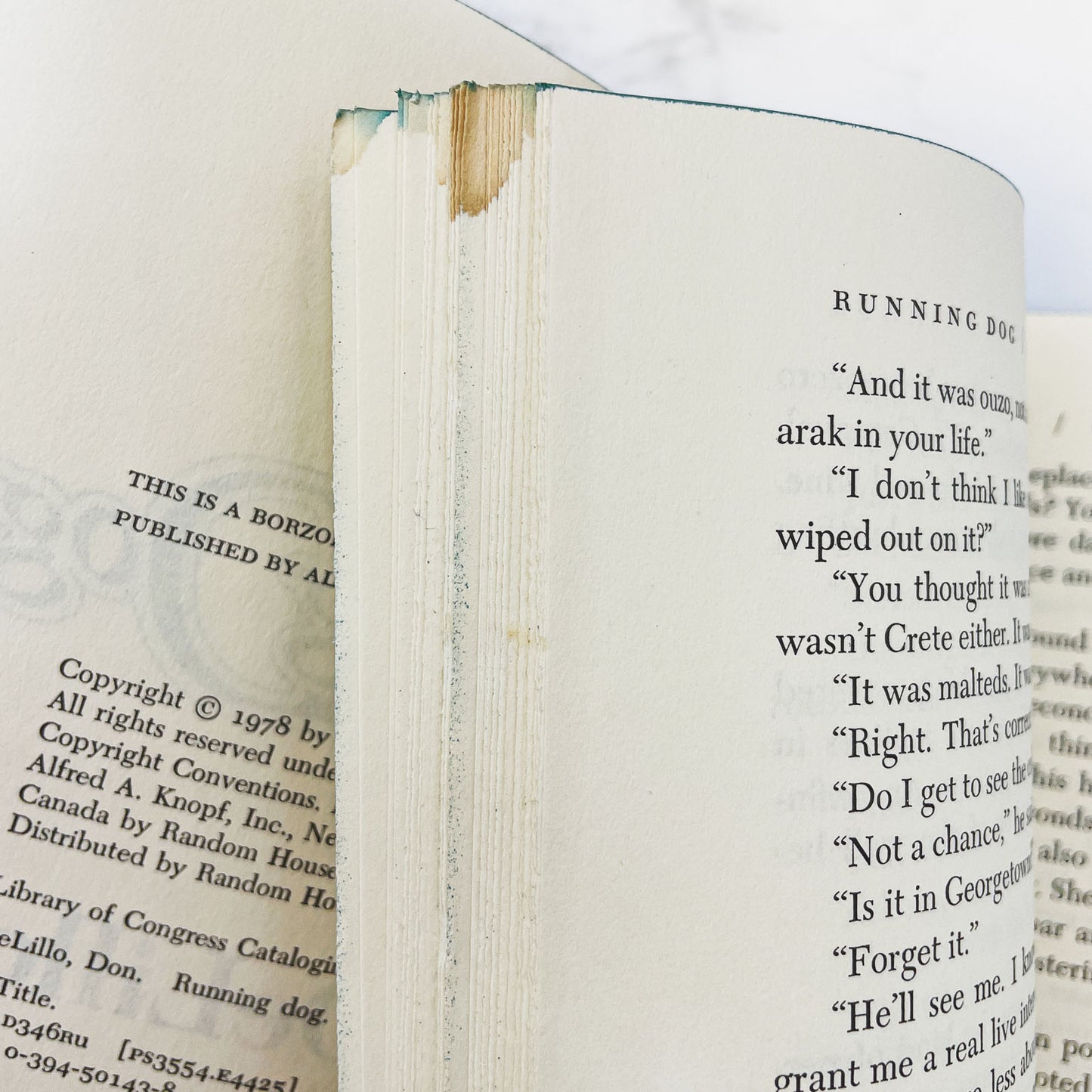 Running Dog by Don DeLillo [FIRST EDITION • FIRST PRINTING] 1978 • Knopf • *See Condition!