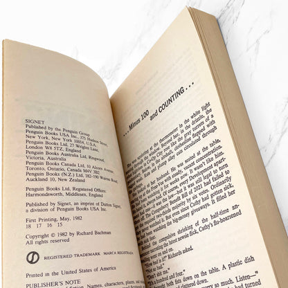 The Running Man by Stephen King [1990 PAPERBACK] Signet