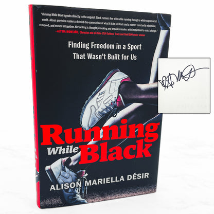 Running While Black by Alison Mariella Désir SIGNED! [FIRST EDITION] 2022 • Portfolio