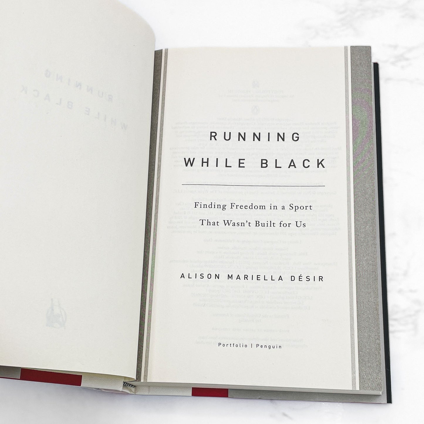 Running While Black by Alison Mariella Désir SIGNED! [FIRST EDITION] 2022 • Portfolio