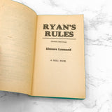 Ryan's Rules [aka SWAG] by Elmore Leonard [FIRST PAPERBACK PRINTING] 1978 • Dell