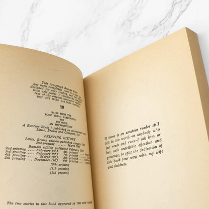 Franny and Zooey + Raise High the Roof Beam, Carpenters & Seymour by J.D. Salinger [VINTAGE 2 PAPERBACK SET] Bantam • Unread 60's Printings