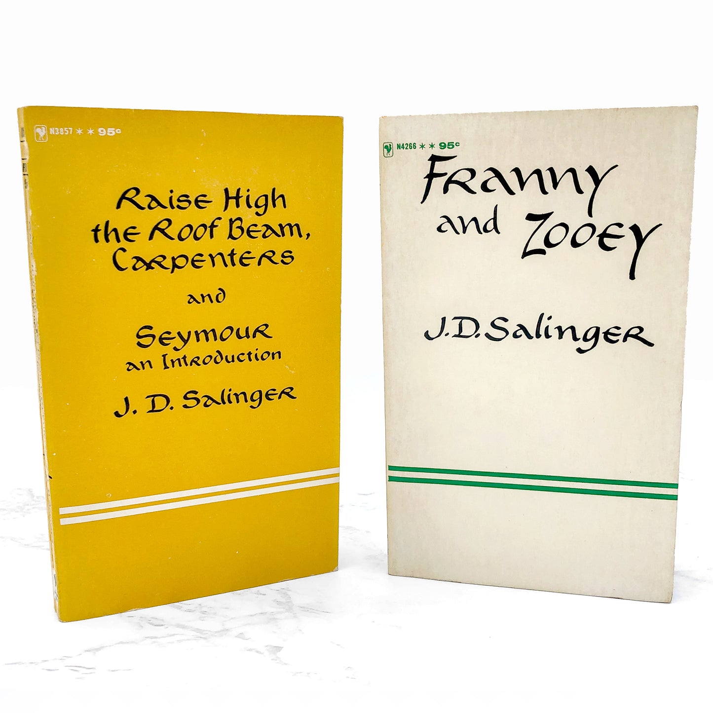 Franny and Zooey + Raise High the Roof Beam, Carpenters & Seymour by J.D. Salinger [VINTAGE 2 PAPERBACK SET] Bantam • Unread 60's Printings