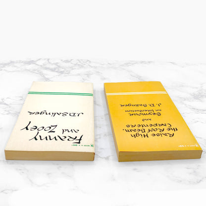 Franny and Zooey + Raise High the Roof Beam, Carpenters & Seymour by J.D. Salinger [VINTAGE 2 PAPERBACK SET] Bantam • Unread 60's Printings