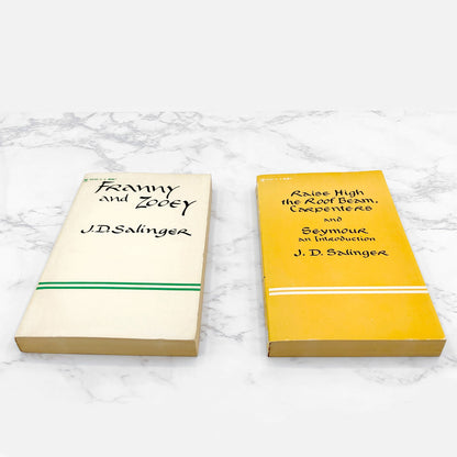 Franny and Zooey + Raise High the Roof Beam, Carpenters & Seymour by J.D. Salinger [VINTAGE 2 PAPERBACK SET] Bantam • Unread 60's Printings