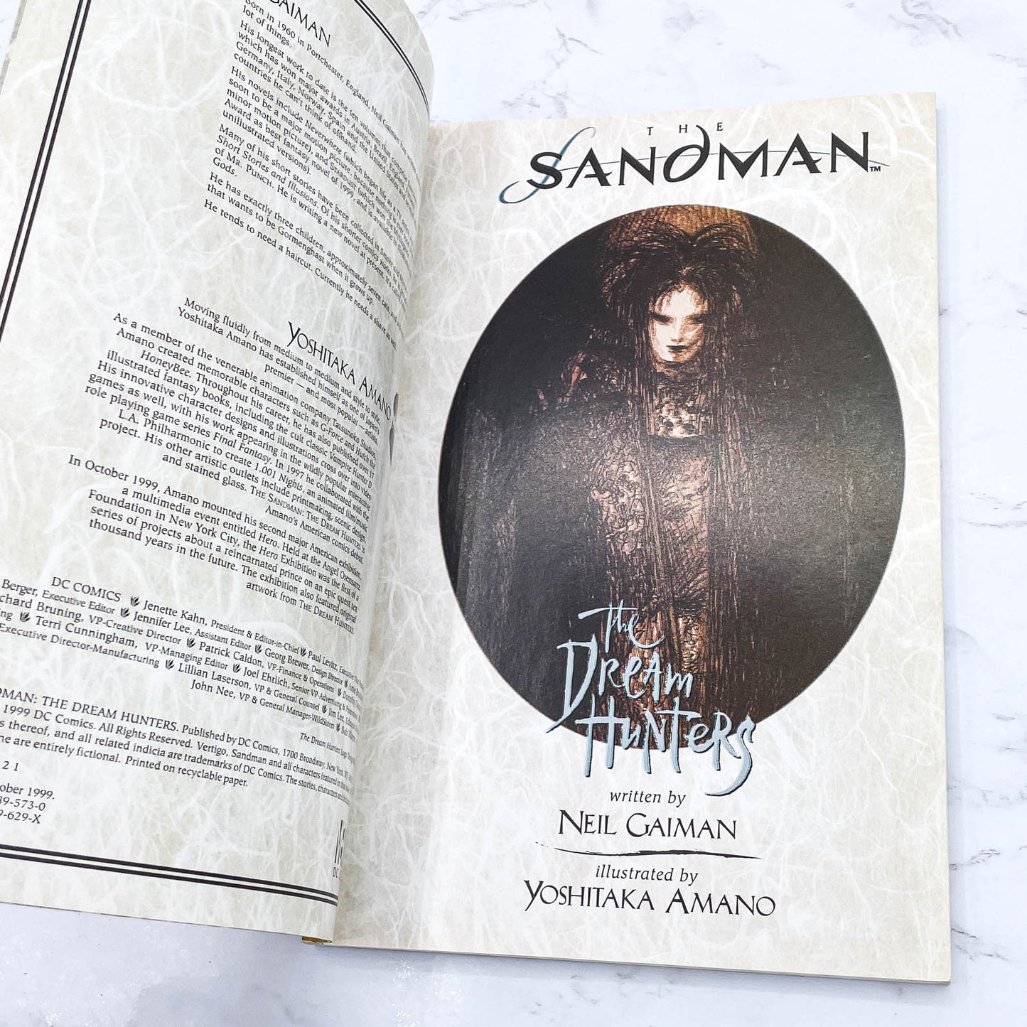 The Sandman: The Dream Hunters by Neil Gaiman & Yoshitaka Amano [FIRST EDITION PAPERBACK] 1999 • 1st Print