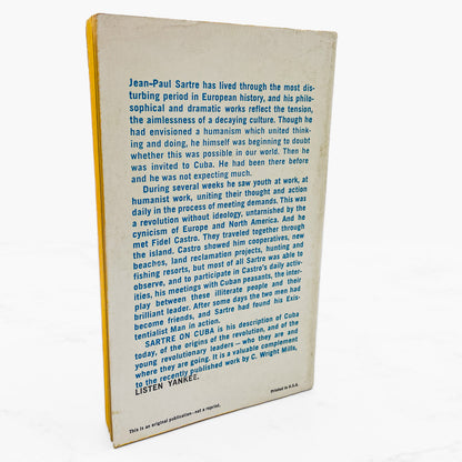 Sartre On Cuba Jean-Paul Sartre [FIRST EDITION • FIRST PRINTING] 1961 • Ballantine