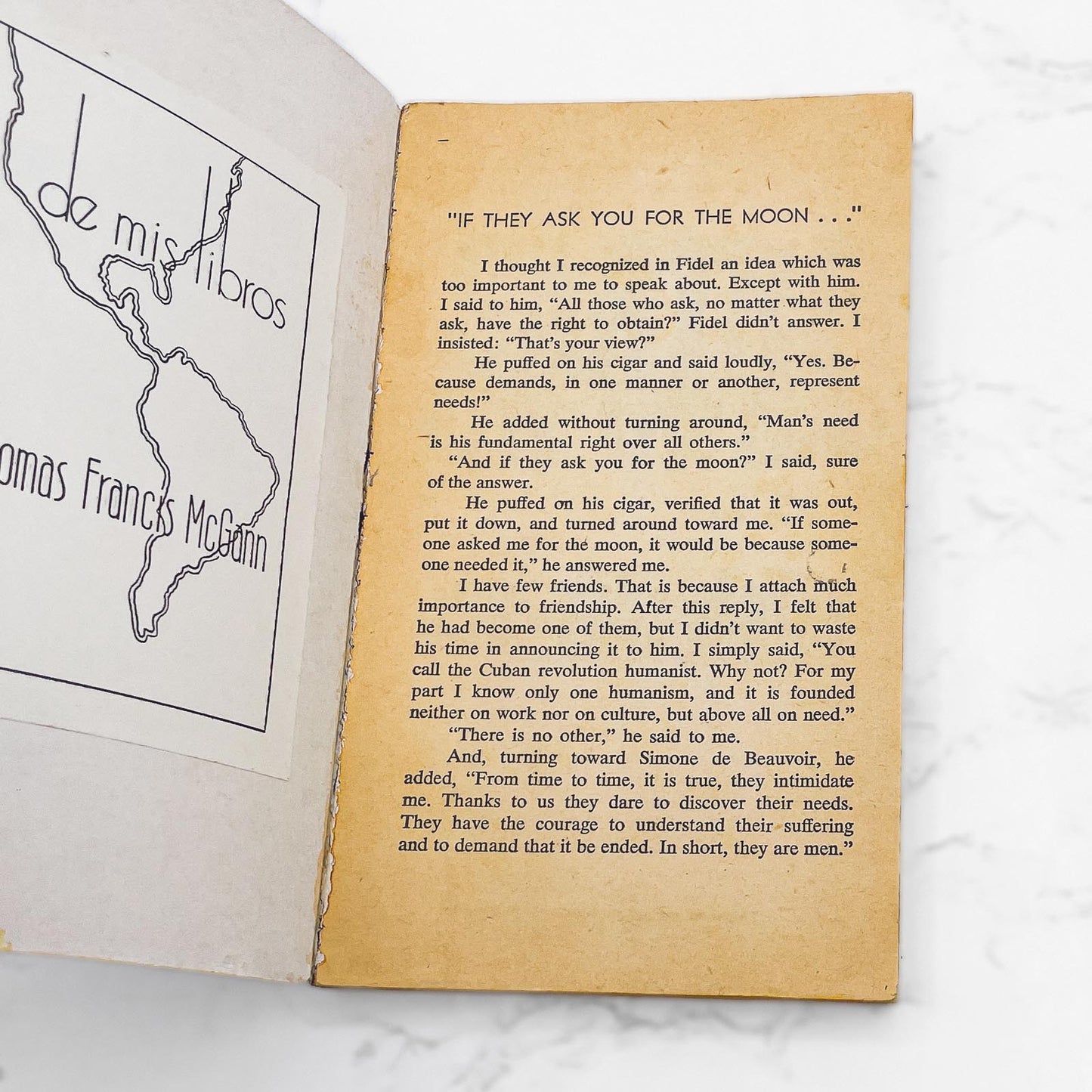 Sartre On Cuba Jean-Paul Sartre [FIRST EDITION • FIRST PRINTING] 1961 • Ballantine