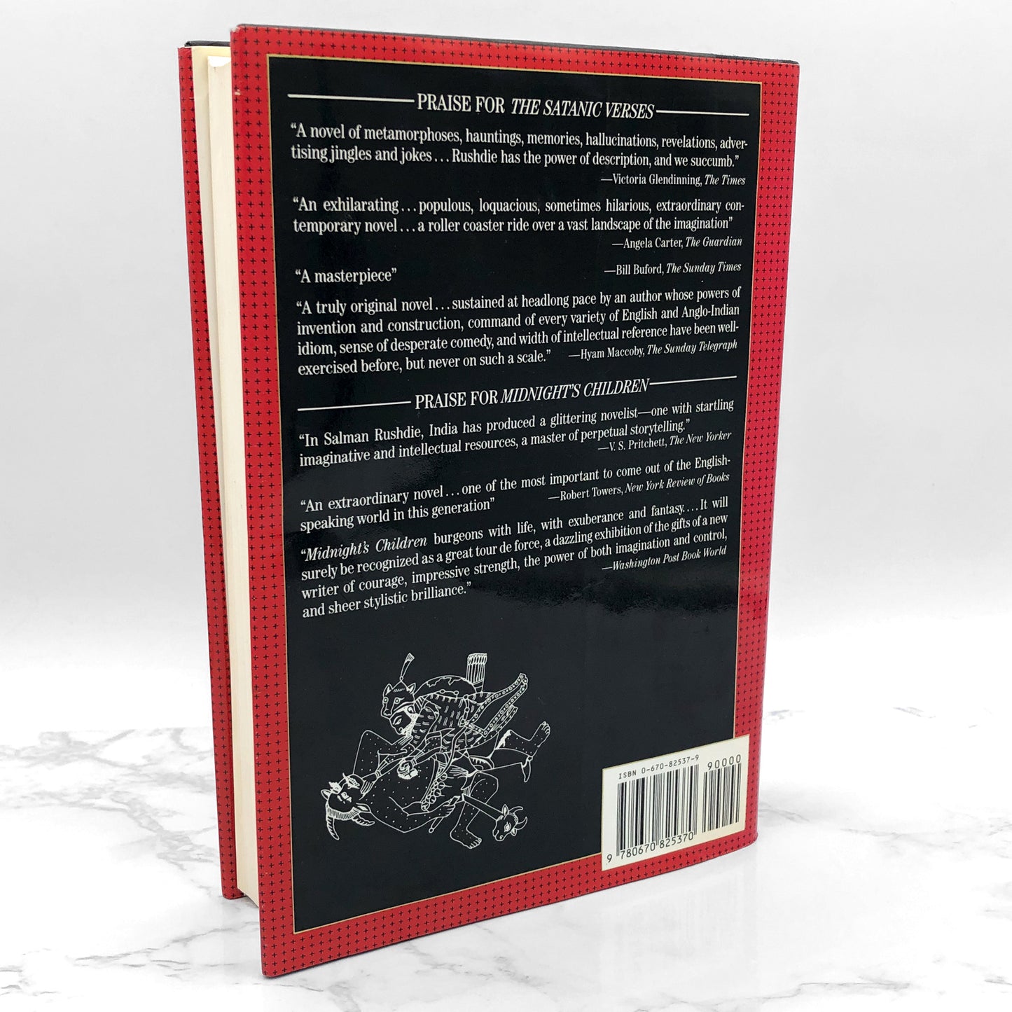 The Satanic Verses by Salman Rushdie [FIRST EDITION] 1988 • Viking