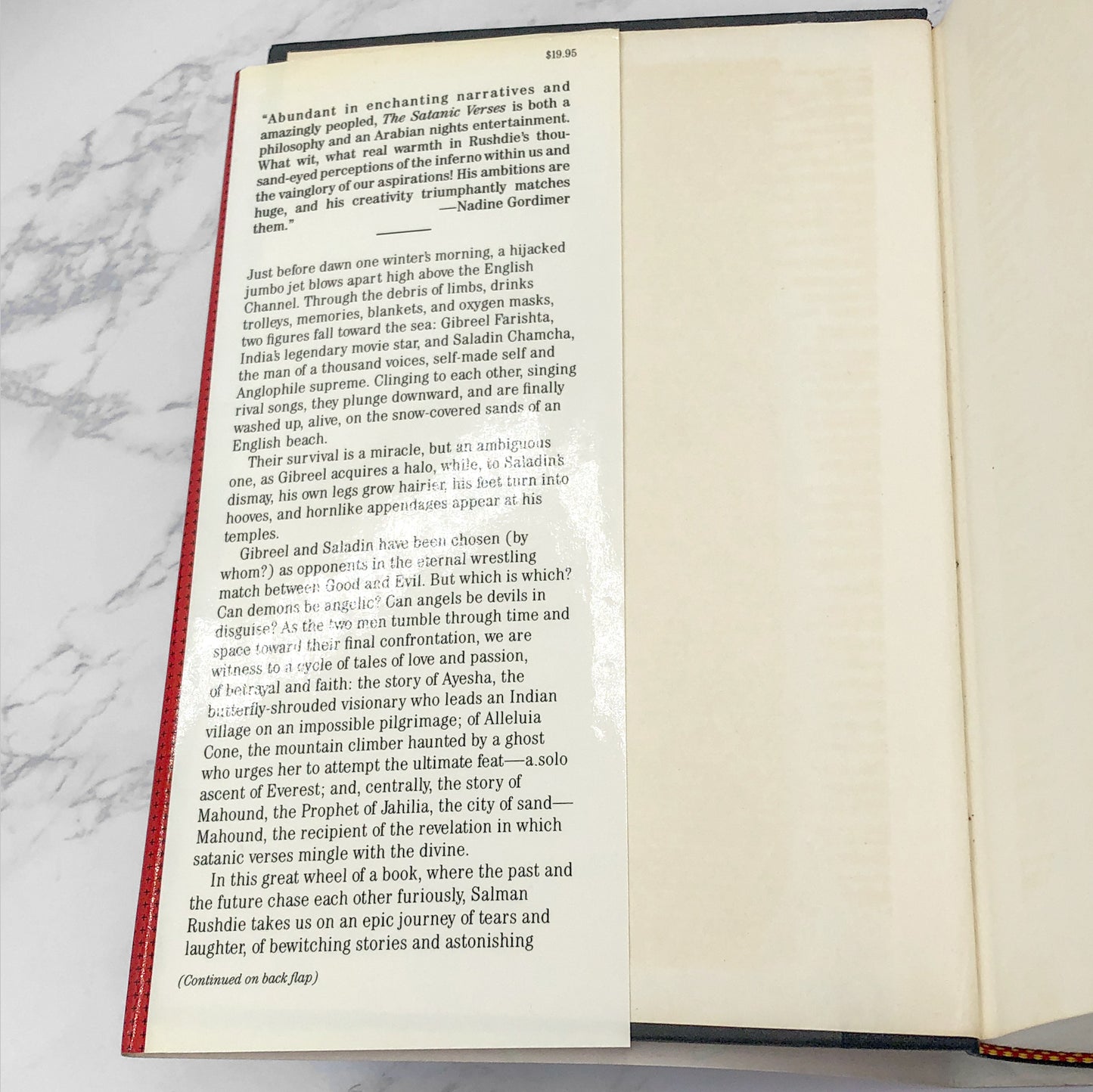 The Satanic Verses by Salman Rushdie [FIRST EDITION] 1988 • Viking