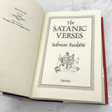 The Satanic Verses by Salman Rushdie [FIRST EDITION] 1988 • Viking