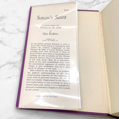 Satan's Saint: A Novel of The Marquis de Sade by Guy Endore [FIRST EDITION] 1965 • Crown
