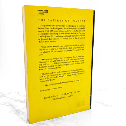 The Satires of Juvenal translated by Rolfe Humphries [TRADE PAPERBACK] 1972 • Indiana University Press