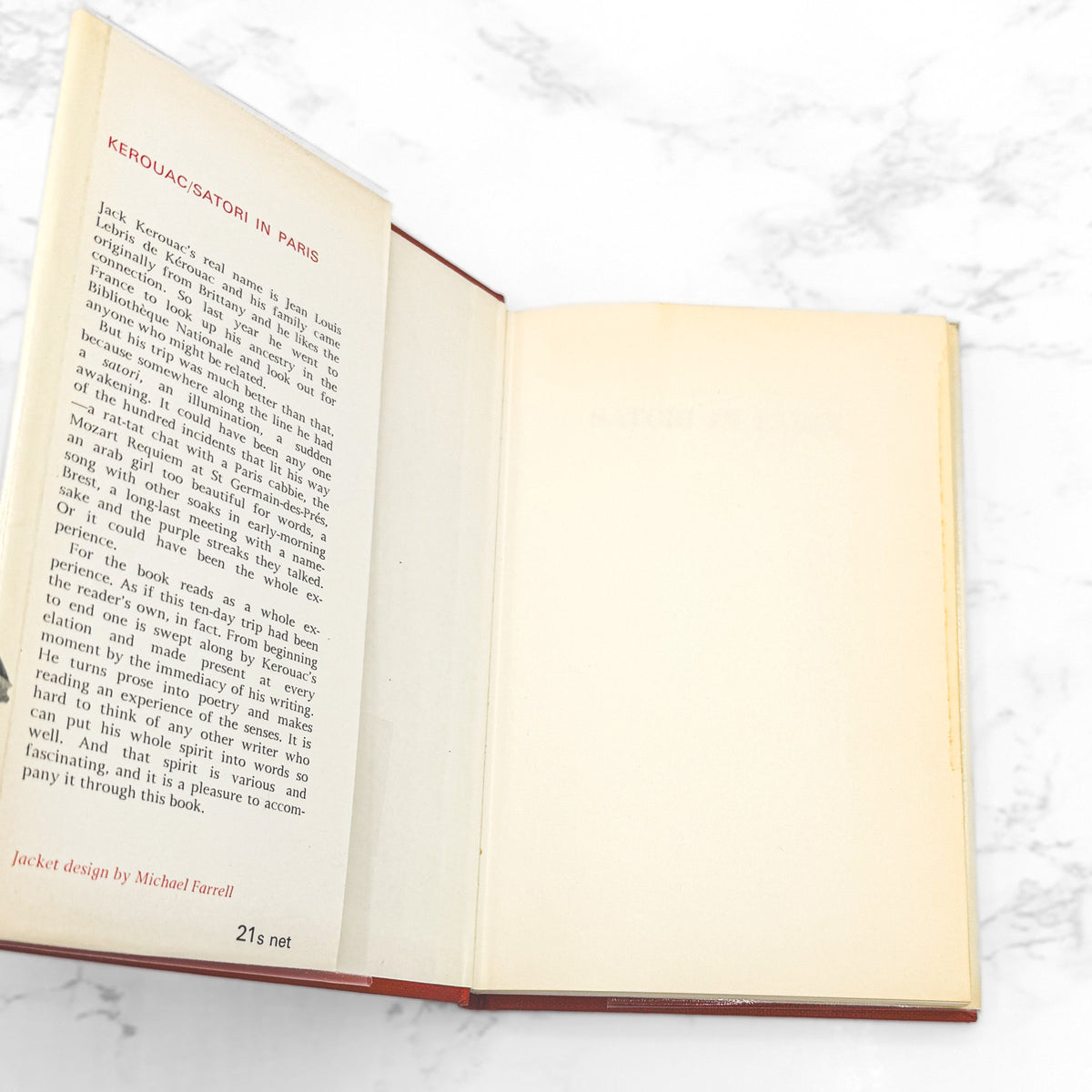 Satori In Paris by Jack Kerouac [U.K. FIRST EDITION • FIRST PRINTING] 1967 • Andre Deutsch